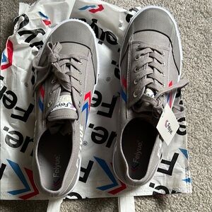 Feiyue Gray Canvas Sneakers for Men